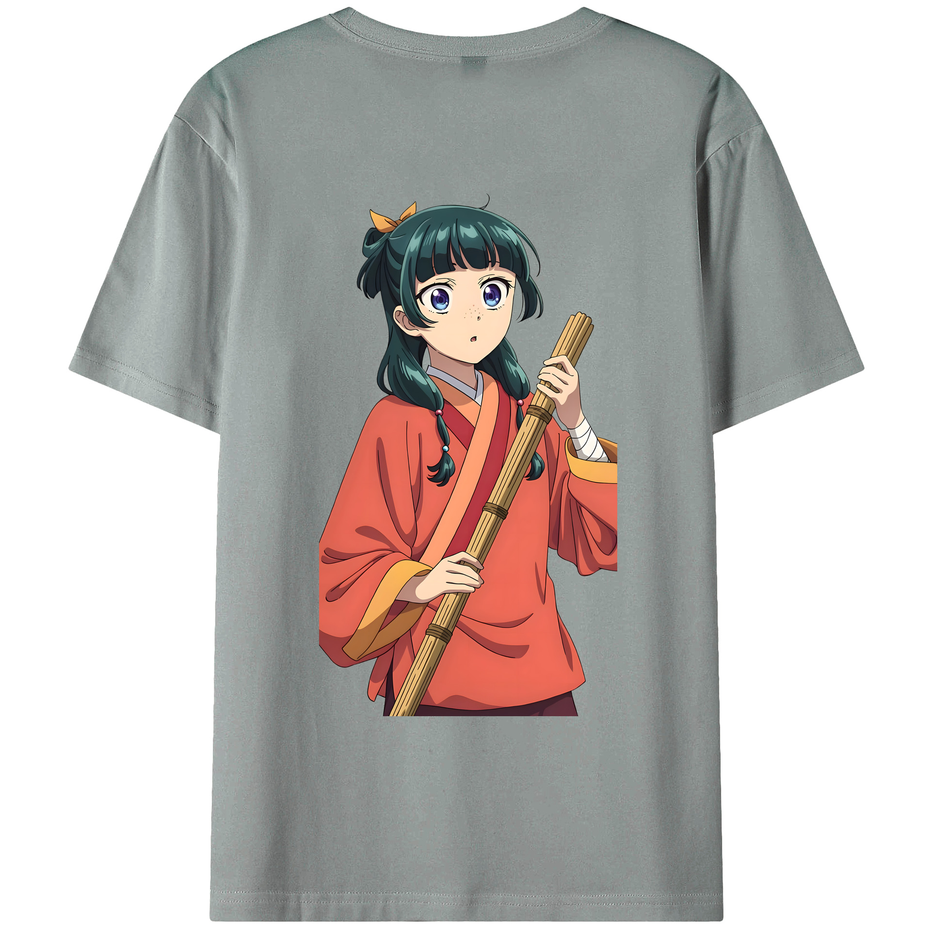 （画像用） 薬屋のひとりごと The Apothecary Diaries 綿100％ メンズ半袖Tシャツ（バックプリント） 通気性